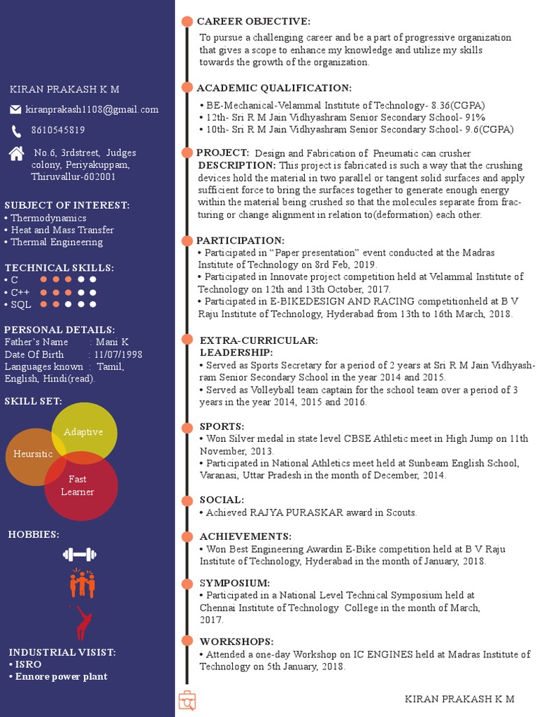 Kiran Resume | PDF | Applied And Interdisciplinary Physics | Physical ...