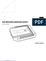GX-A604/GX-A602/GX-A3001: Power Ampli Er
