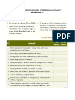 Test para La Identificación de Intereses Vocacionales y Profesionales