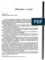 Badiou - A Antifilosofia e o Real Como Ato PDF