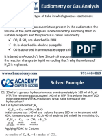 Eudiometry or Gas Analysis: Eudiometer - Special Type of Tube in Which Gaseous Reaction Are