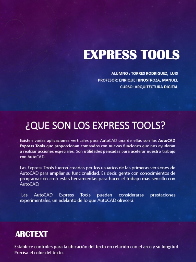 Explicación y Definición Acerca de Los Comandos de Express Tools de ...