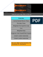 (Record Your Key Lifts in This Section) : Exercise
