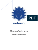 Ts Qa 011 Glossary of Nebosh Policy Terms v7 November 2018