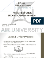 "Time Response Second-Order System": Lecture No 3 - Week No 7