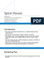 Spice House Business Plan
