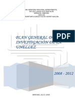 Plan General de Investigacion 2008 - 2012 Definitivo