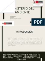 Creación del Ministerio del Ambiente