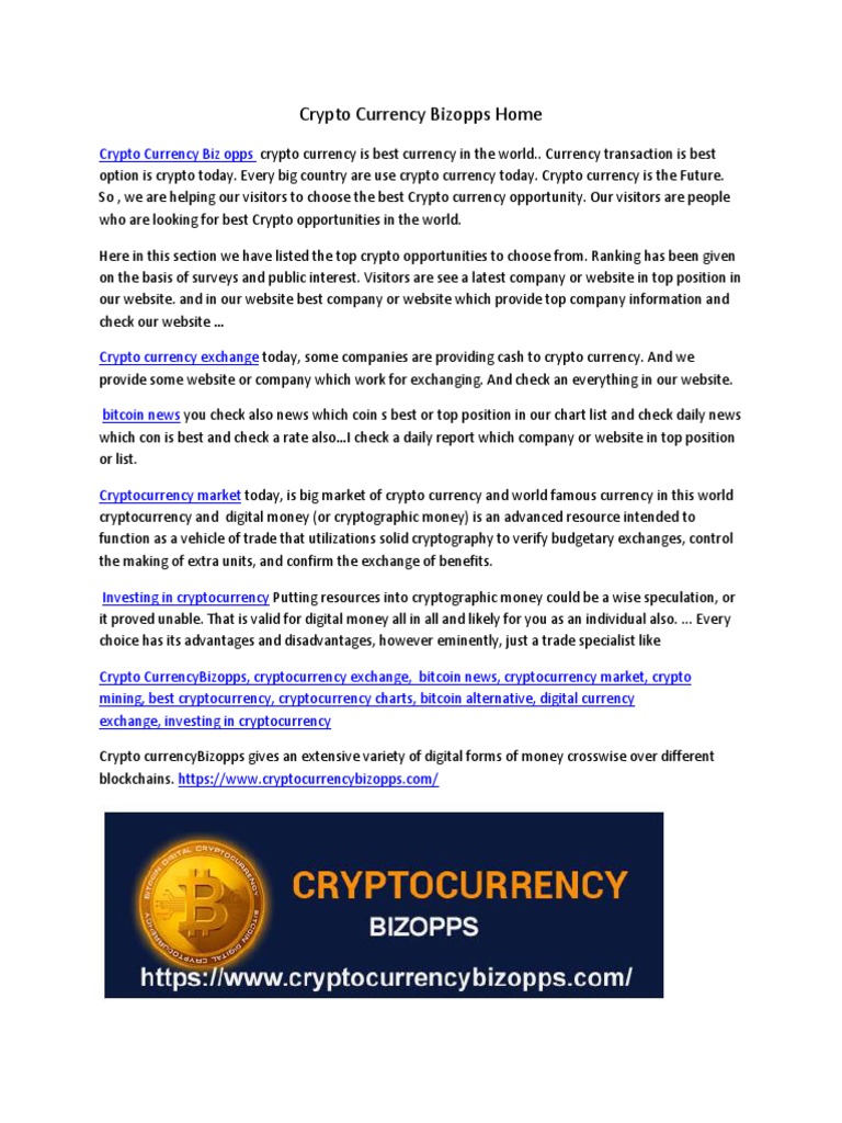 Top Crypto Opportunities and Insights | PDF | Business | Law