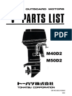Parts Catalog M50D2 Tohatsu