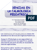 Urgencias en Oftalmologia Pediatrica