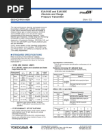 General Specifications: EJA510E and EJA530E Absolute and Gauge Pressure Transmitter