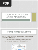 Tcp/Ip Protocol Suite and Ip Addressing