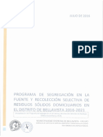 Programa de segregación en la fuente en el distrito de Bellavista