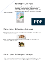 Platos Típicos de La Región Orinoquia