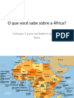 O que você sabe sobre a África