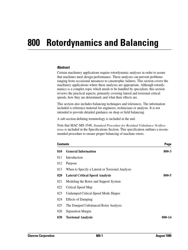 800-Rotordynamics & Balancing | PDF | Machines | Turbomachinery