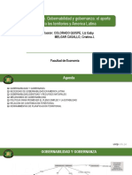 Gobernabilidad y Gobernanza: El Aporte para Los Territorios y America Latina