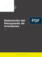 Elaboracion de Presupuestos de Inversiones