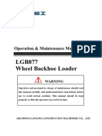 Operation & Maintenance Manual LGB877 Wheel Backhoe Loader