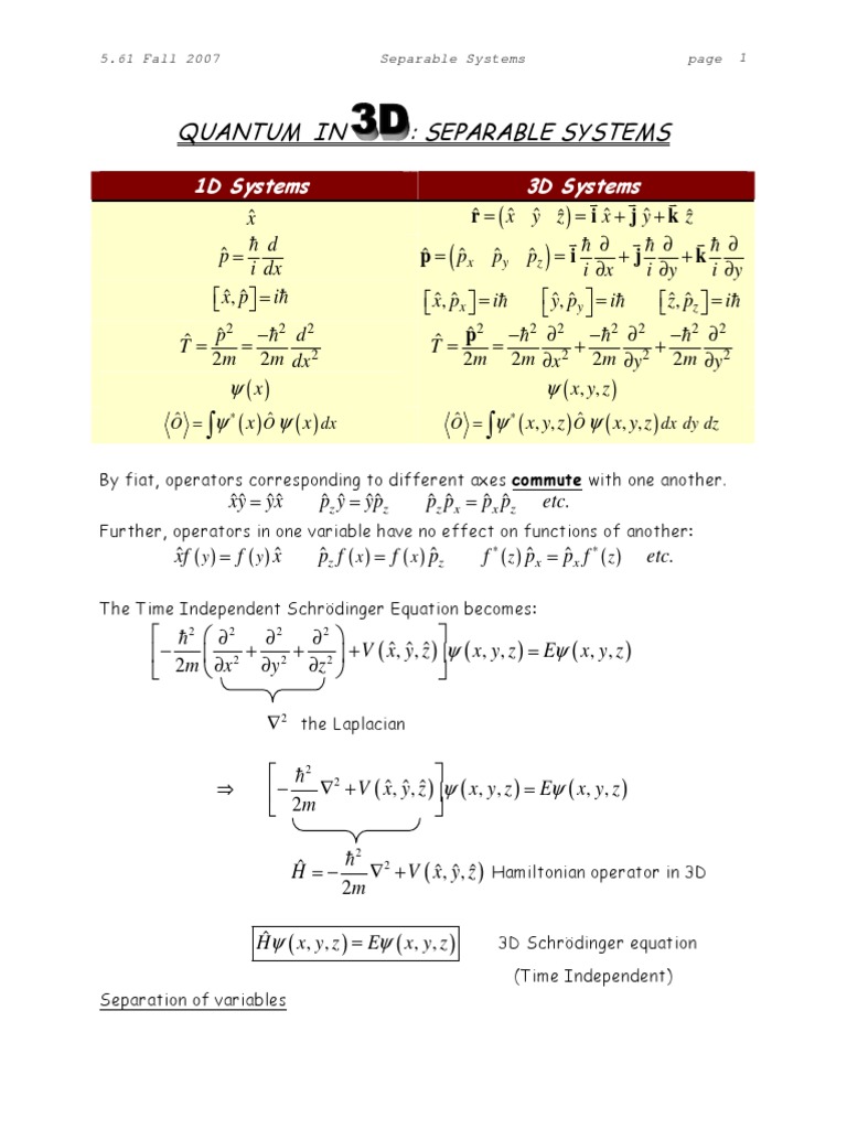 Lecture16 Pdf Hamiltonian Quantum Mechanics Mathematical Physics