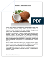 Propiedades y Beneficios Del Coco