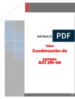 Combinaciones de Carga Segun ACI 318-08 PDF