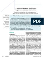 KPC: Klebsiella Pneumoniae Carbapenemasa, Principal Carbapenemasa en Enterobacterias