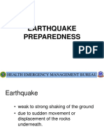 Earthquake Preparedness: Health Emergency Management Bureau