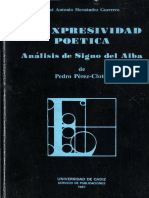 La Expresividad Poetica Analisis Del Signo Del Alba de Pedro Perez Clotet PDF