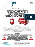 Accumulator Tanks & Expansion Tanks in Pressurised Water Systems