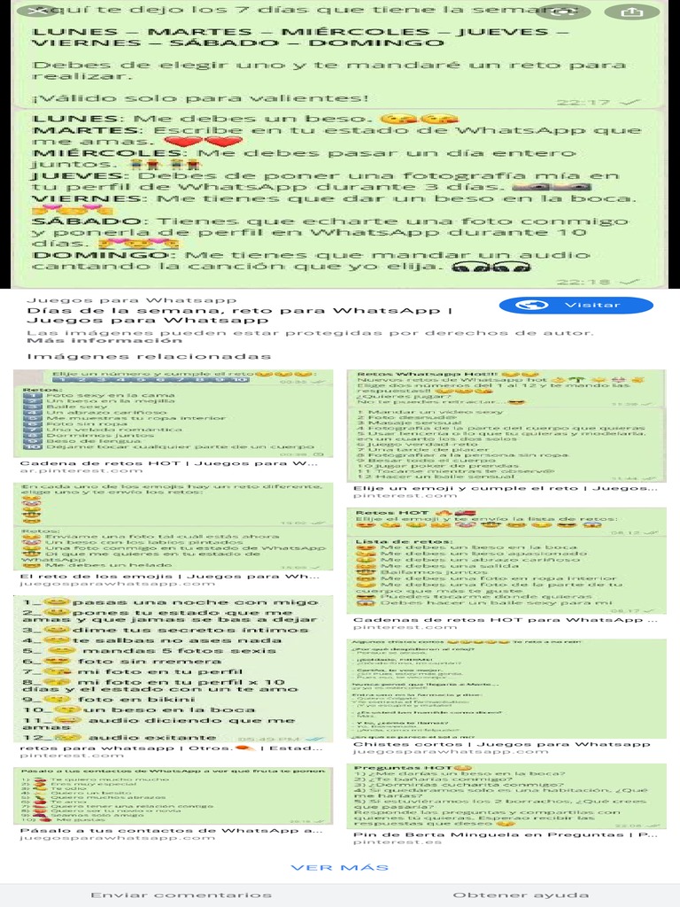 Juegos Para En Whatsapp Hot - 30 Retos Para Whatsapp Con Imagenes Hot Y Divertidos / Una vez que los retos hot son enviados por whatsapp, el participante se ve obligado a cumplir con la prenda que le toca.