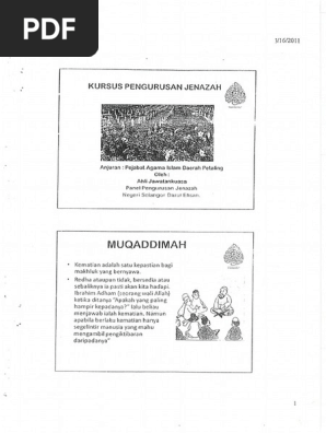 Nota Kursus Pengurusan Jenazah
