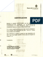 Certificacion Banco Occidente 4596 Actualizada