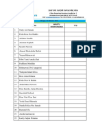 Daftar Hadir Wawancara: NO Nama Waktu Kedatangan TTD