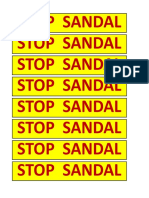 Stop Sandal