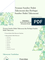 Peranan Dan Sumber Bukti Taksonomi