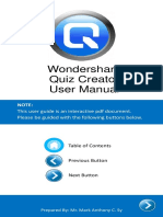 Wondershare Quiz Creator User Manual PDF