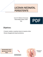 Hipoglicemia Neonatal Persistente. Expo 1