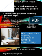 A&b. Meaning&parts of Position Paper