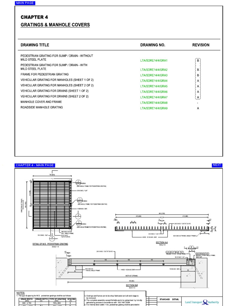 LTA Standard for Vehicular Gratings | PDF | Metals | Building Materials