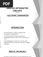 Analog Integrated Circuits: Electronic Thermometer