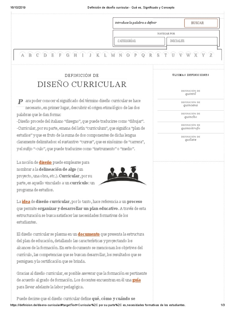 Diseño Curricular | PDF | Plan de estudios | Diseño