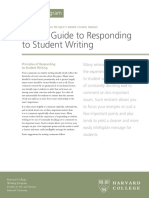 Esponding To Student Writing