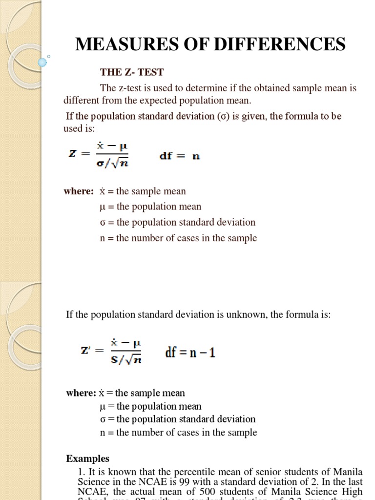 Understanding Z-Test for Hypothesis Testing | PDF | Teaching Methods ...