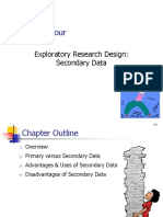 Chapter Four: Exploratory Research Design: Secondary Data