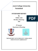 Government College University Faisalabad: Internship Report by