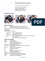 Buku Manual Panduan Mesin Kasir Cash Register Casio SE G1