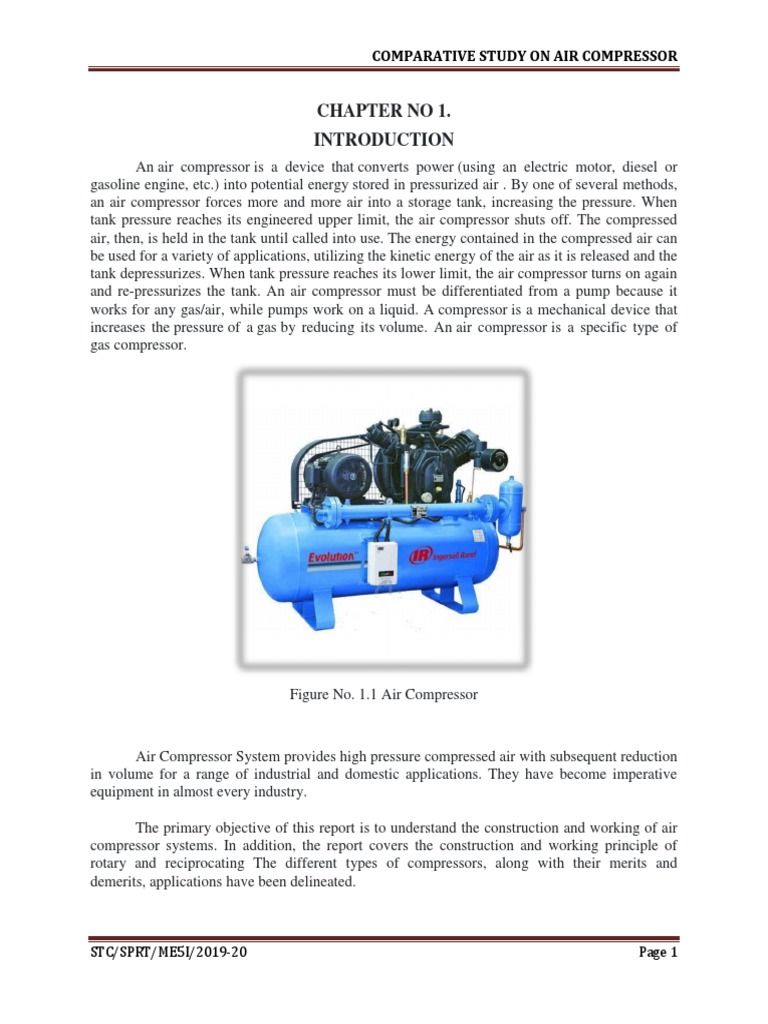 Pawer Enggineering and Reff. Air Compressor | PDF | Piston | Cylinder ...