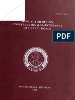 IRC-SP-77-2008-Manual For Design, Construction and Maintenance of Gravel Roads PDF